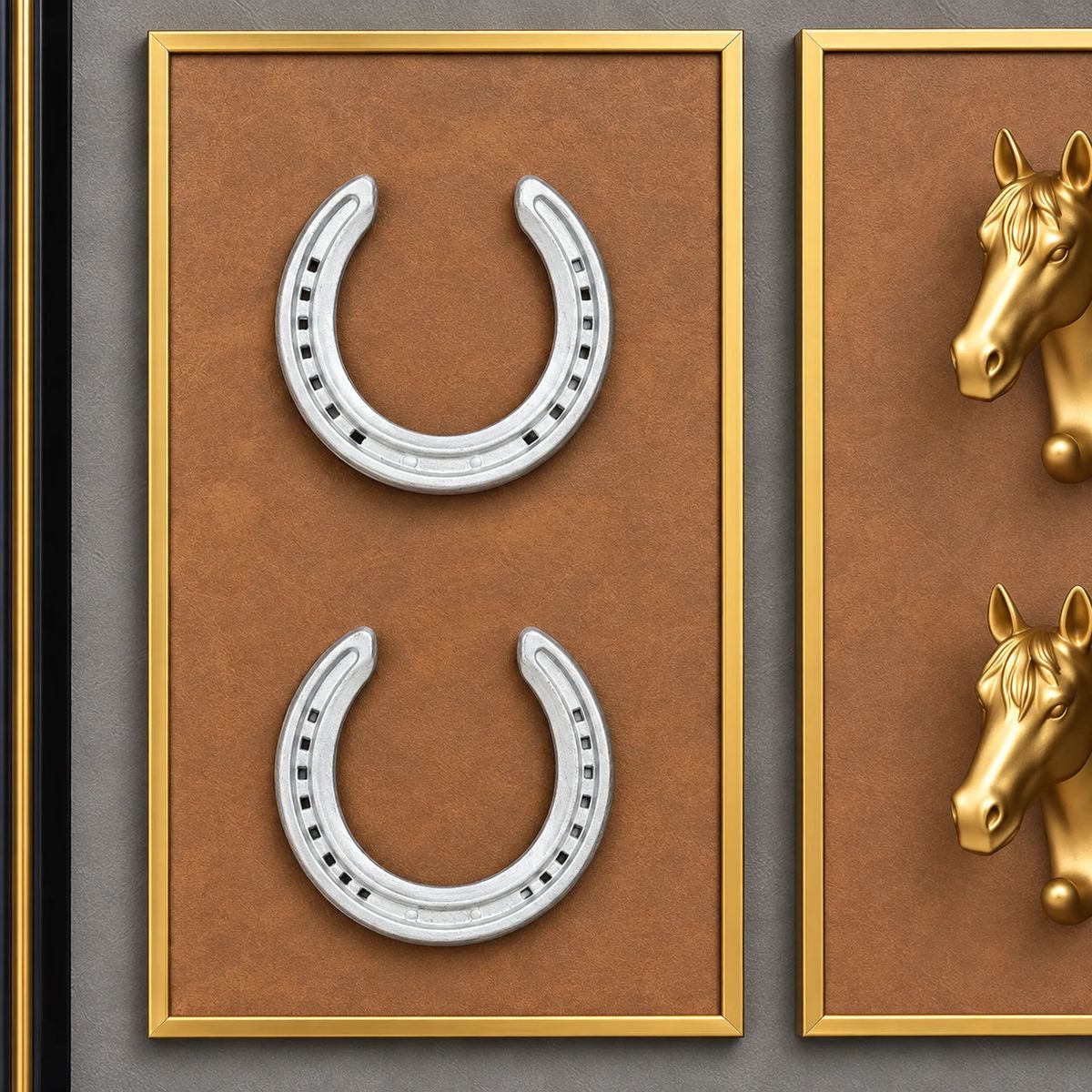 Framed Equestrian Horse Wall Art | 80cm 3D Object Artwork